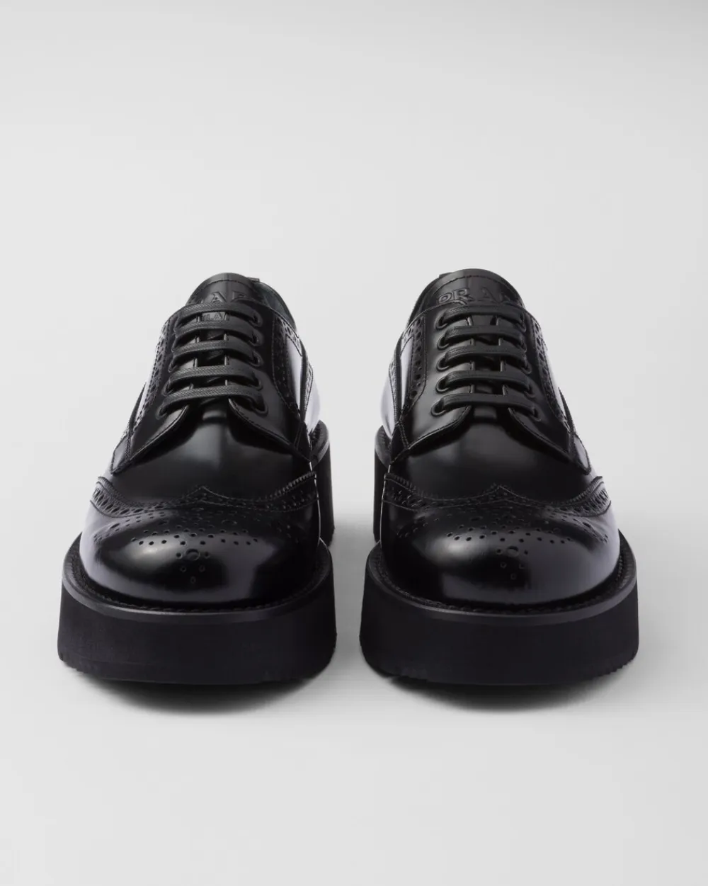 Mujer Prada ZAPATOS CON CORDONES^Zapatos Derby En Piel Cepillada