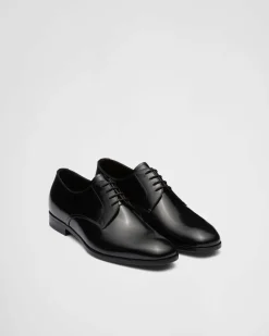 Hombre Prada ZAPATOS CON CORDONES^Zapatos Derby En Piel Cepillada