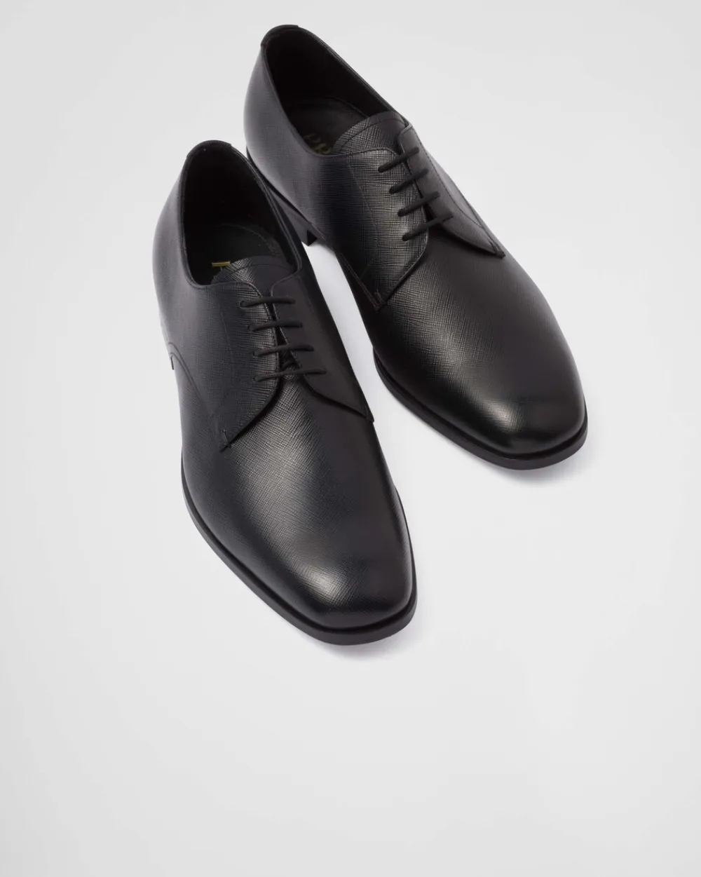 Hombre Prada ZAPATOS CON CORDONES^Zapatos Derby En Piel Saffiano