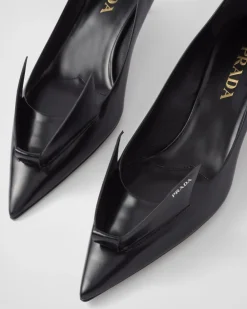 Mujer Prada ZAPATOS DE SALÓN Y BAILARINAS^Zapatos De Salón De Piel Cepillada