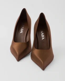 Mujer Prada ZAPATOS DE SALÓN Y BAILARINAS^Zapatos De Salón De Satén