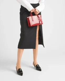 Mujer Prada ZAPATOS DE SALÓN Y BAILARINAS^Zapatos De Salón Destalonados De Charol