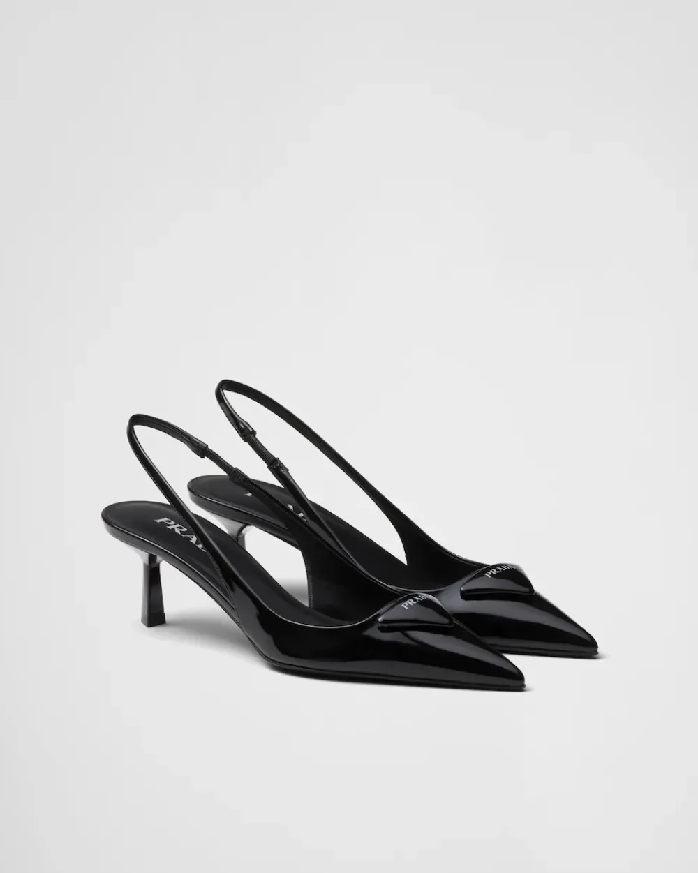 Mujer Prada ZAPATOS DE SALÓN Y BAILARINAS^Zapatos De Salón Destalonados De Charol
