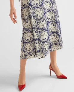 Mujer Prada ZAPATOS DE SALÓN Y BAILARINAS^Zapatos De Salón Destalonados De Charol