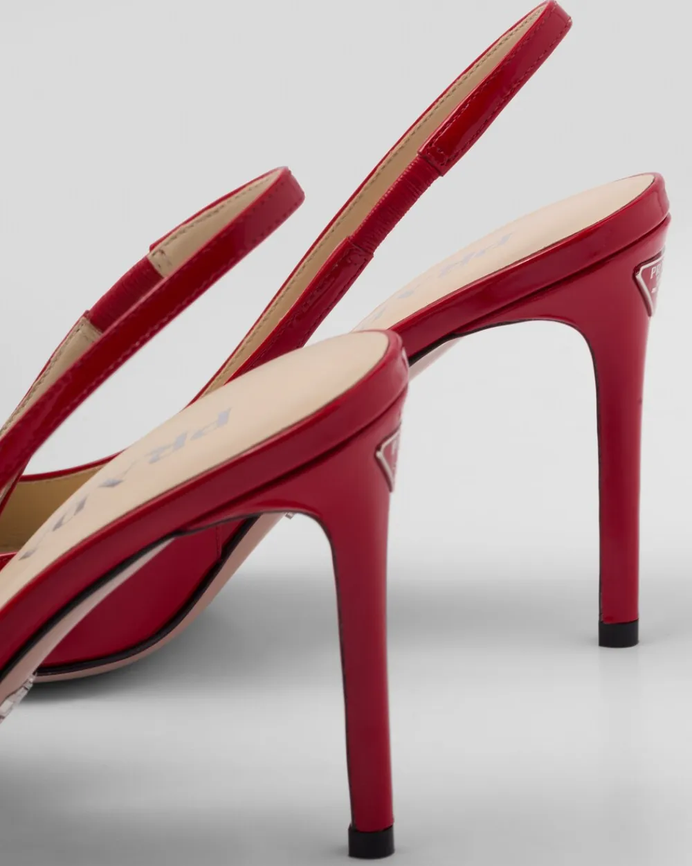 Mujer Prada ZAPATOS DE SALÓN Y BAILARINAS^Zapatos De Salón Destalonados De Charol