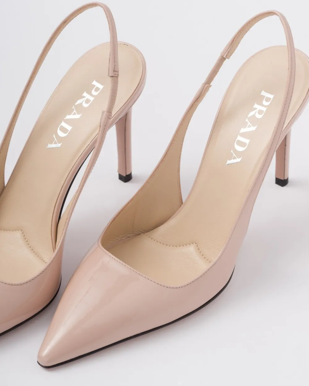 Mujer Prada ZAPATOS DE SALÓN Y BAILARINAS^Zapatos De Salón Destalonados De Charol