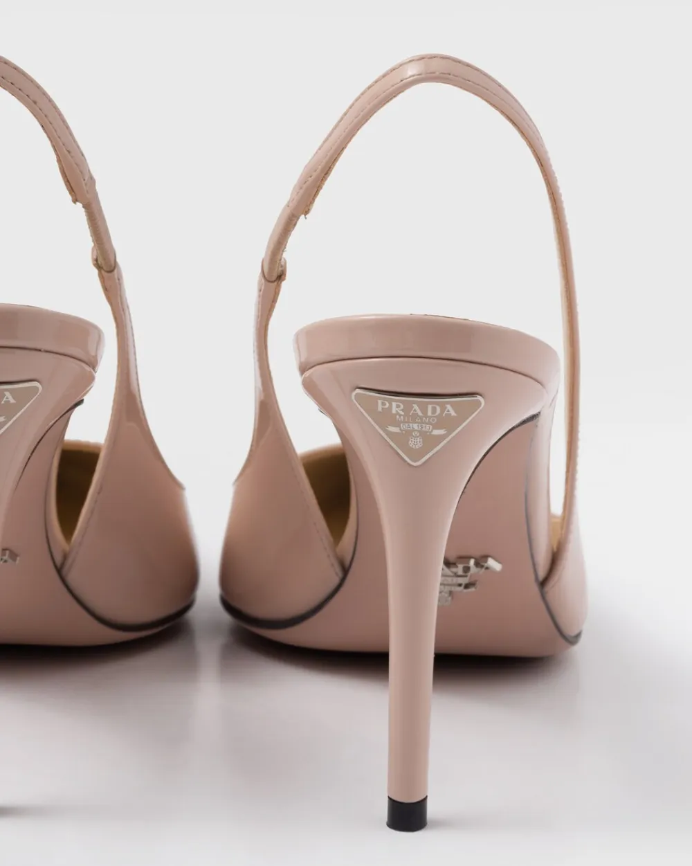 Mujer Prada ZAPATOS DE SALÓN Y BAILARINAS^Zapatos De Salón Destalonados De Charol