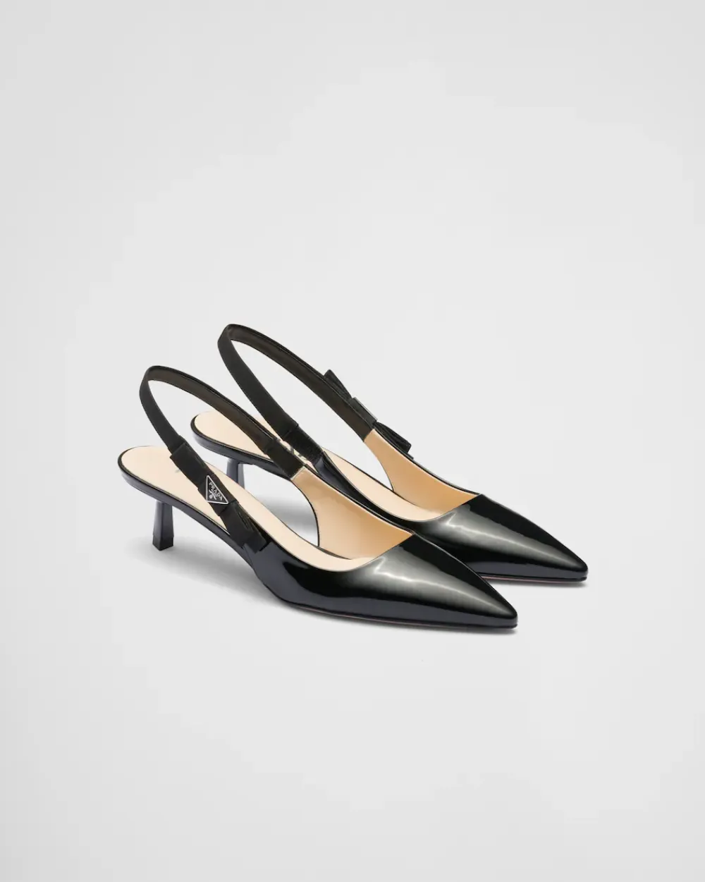 Mujer Prada ZAPATOS DE SALÓN Y BAILARINAS^Zapatos De Salón Destalonados De Charol
