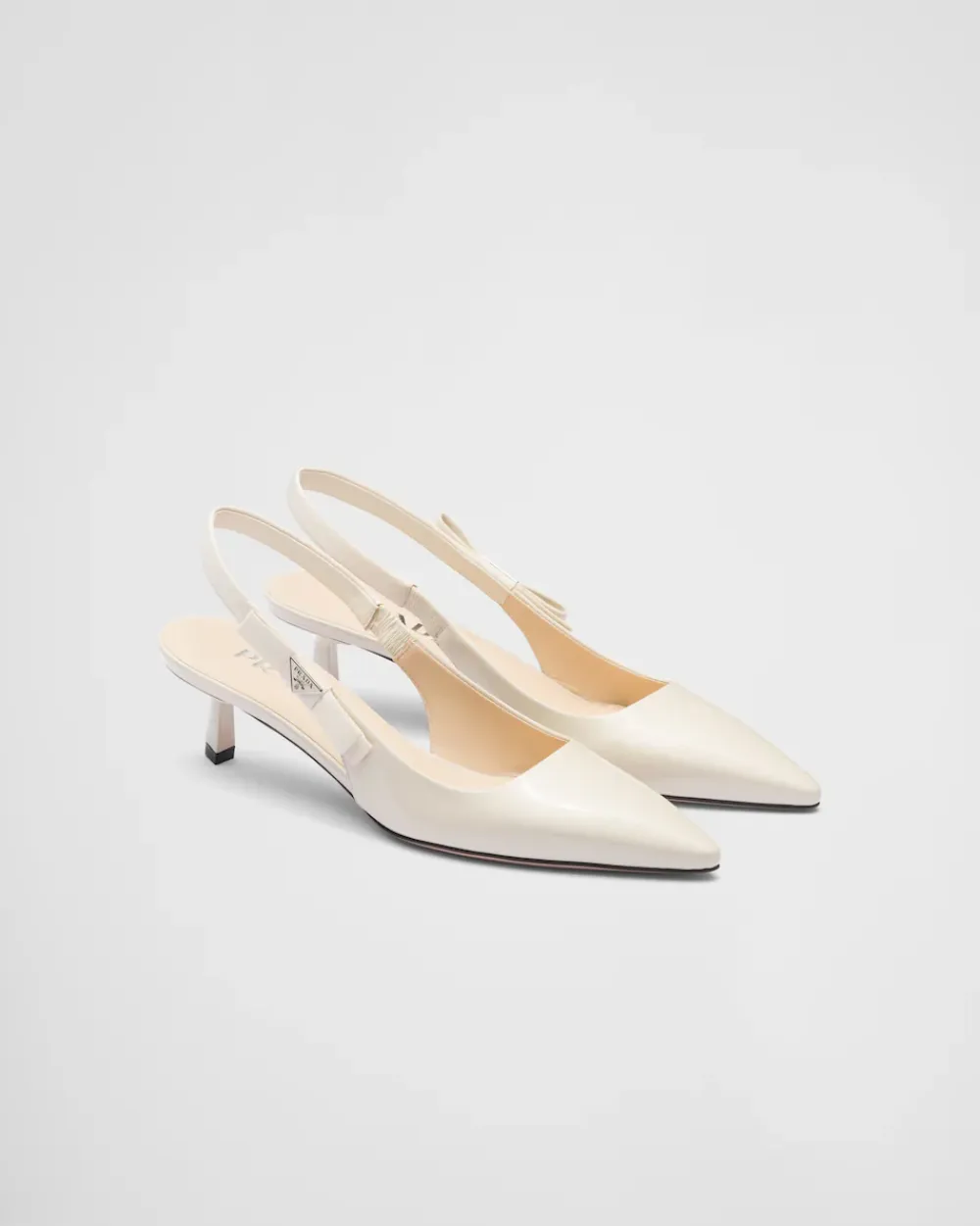 Mujer Prada ZAPATOS DE SALÓN Y BAILARINAS^Zapatos De Salón Destalonados De Charol