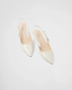 Mujer Prada ZAPATOS DE SALÓN Y BAILARINAS^Zapatos De Salón Destalonados De Charol