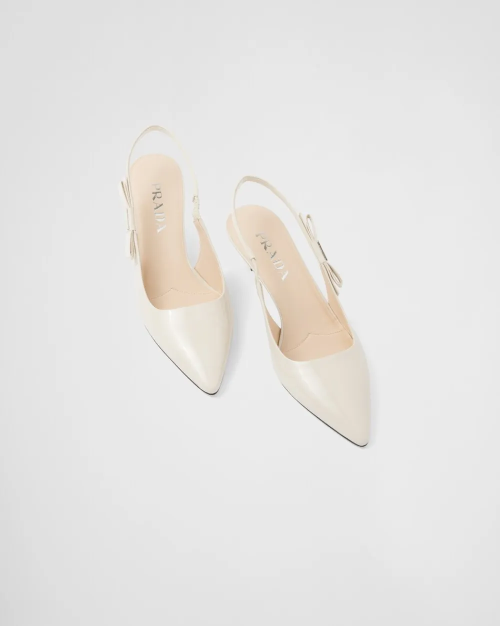 Mujer Prada ZAPATOS DE SALÓN Y BAILARINAS^Zapatos De Salón Destalonados De Charol