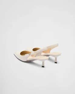 Mujer Prada ZAPATOS DE SALÓN Y BAILARINAS^Zapatos De Salón Destalonados De Charol