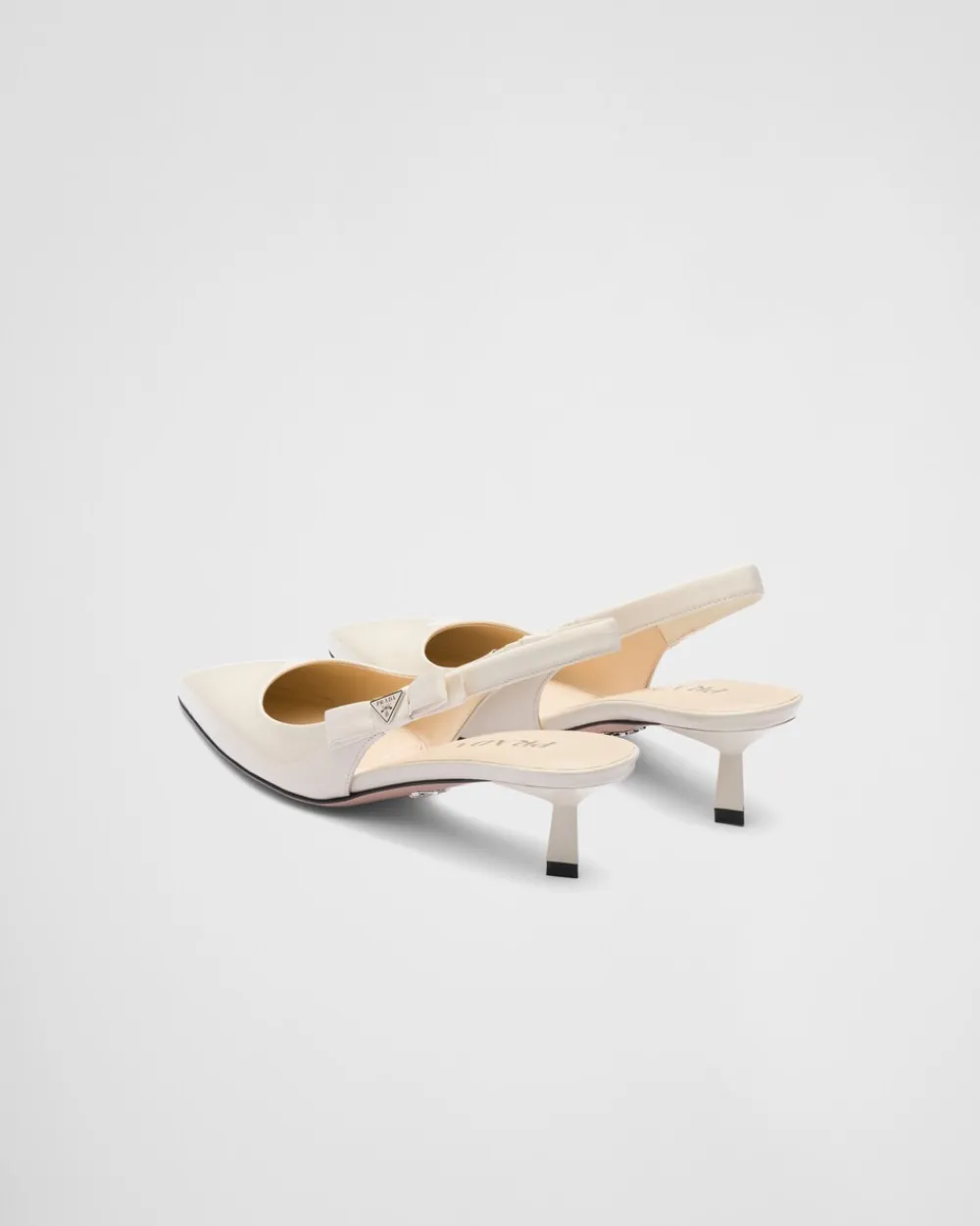 Mujer Prada ZAPATOS DE SALÓN Y BAILARINAS^Zapatos De Salón Destalonados De Charol