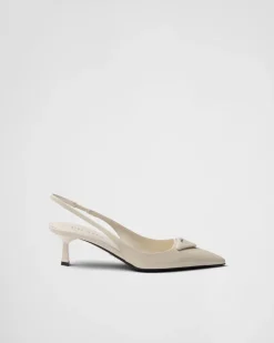 Mujer Prada ZAPATOS DE SALÓN Y BAILARINAS^Zapatos De Salón Destalonados De Charol