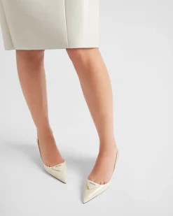 Mujer Prada ZAPATOS DE SALÓN Y BAILARINAS^Zapatos De Salón Destalonados De Charol