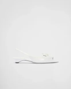 Mujer Prada ZAPATOS DE SALÓN Y BAILARINAS^Zapatos De Salón Destalonados De Piel Cepillada