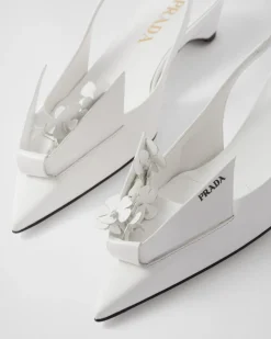 Mujer Prada ZAPATOS DE SALÓN Y BAILARINAS^Zapatos De Salón Destalonados De Piel Cepillada