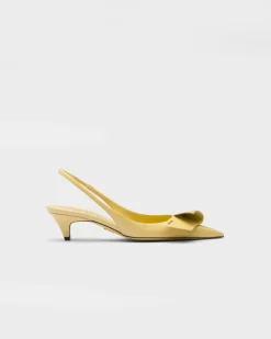 Mujer Prada ZAPATOS DE SALÓN Y BAILARINAS^Zapatos De Salón Destalonados De Piel Cepillada