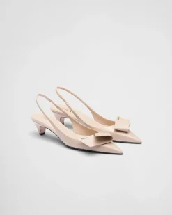 Mujer Prada ZAPATOS DE SALÓN Y BAILARINAS^Zapatos De Salón Destalonados De Piel Cepillada