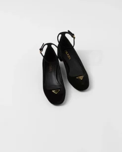 Mujer Prada ZAPATOS DE SALÓN Y BAILARINAS^Zapatos De Salón De Terciopelo