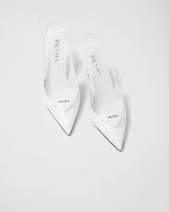 Mujer Prada ZAPATOS DE SALÓN Y BAILARINAS^Zapatos De Salón Slingbacks En Piel Cepillada