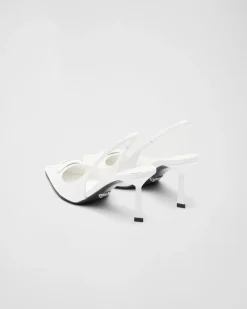 Mujer Prada ZAPATOS DE SALÓN Y BAILARINAS^Zapatos De Salón Slingbacks En Piel Cepillada