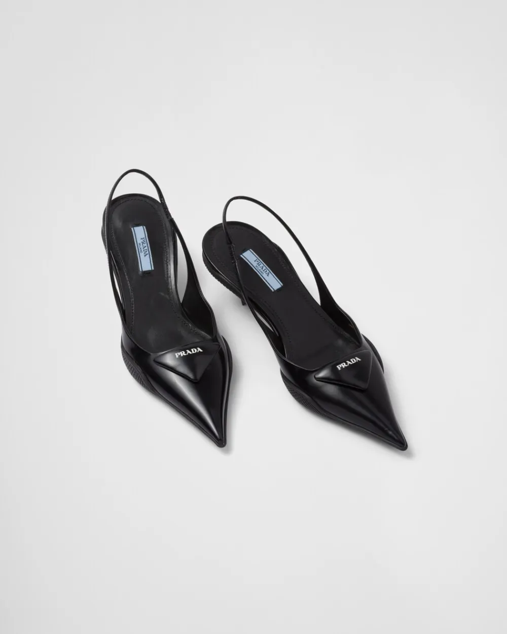 Mujer Prada ZAPATOS DE SALÓN Y BAILARINAS^Zapatos De Salón Slingbacks En Piel Cepillada