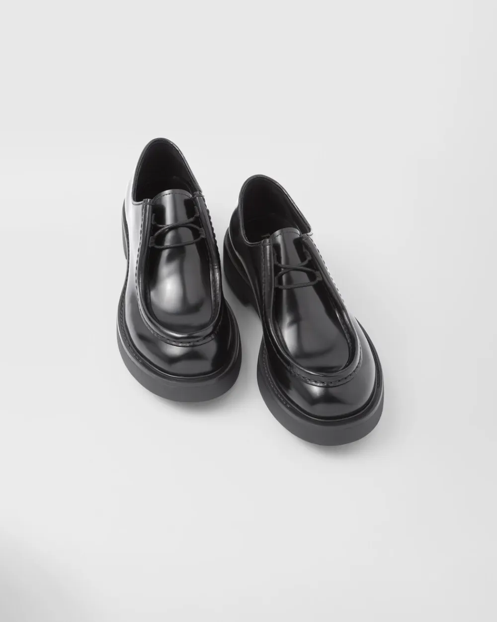Hombre Prada ZAPATOS CON CORDONES^Zapatos Diapason Con Cordones De Piel Mate Y Cepillada