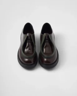 Hombre Prada ZAPATOS CON CORDONES^Zapatos Diapason Con Cordones De Piel Mate Y Cepillada