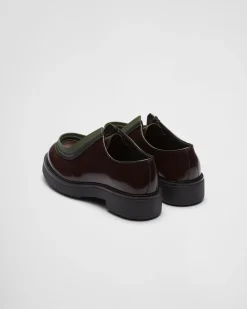Hombre Prada ZAPATOS CON CORDONES^Zapatos Diapason Con Cordones De Piel Mate Y Cepillada