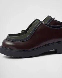 Hombre Prada ZAPATOS CON CORDONES^Zapatos Diapason Con Cordones De Piel Mate Y Cepillada