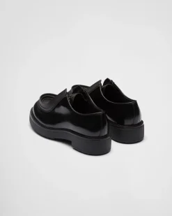 Hombre Prada ZAPATOS CON CORDONES^Zapatos Diapason Con Cordones De Piel Mate Y Cepillada