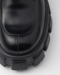Hombre Prada ZAPATOS CON CORDONES^Zapatos Monolith En Piel Cepillada Y Cordones