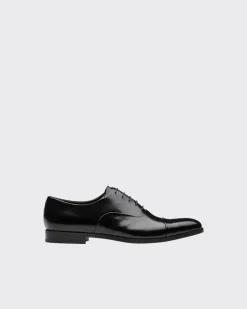 Hombre Prada ZAPATOS CON CORDONES^Zapatos Oxford De Piel Cepillada Con Cordones