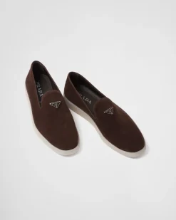 Hombre Prada MOCASINES^Zapatos Sin Cordón De Ante