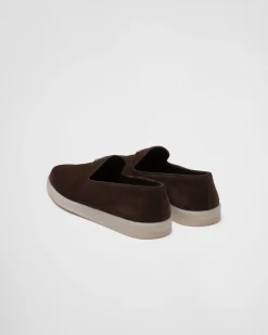Hombre Prada MOCASINES^Zapatos Sin Cordón De Ante