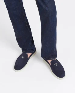Hombre Prada MOCASINES^Zapatos Sin Cordón De Ante