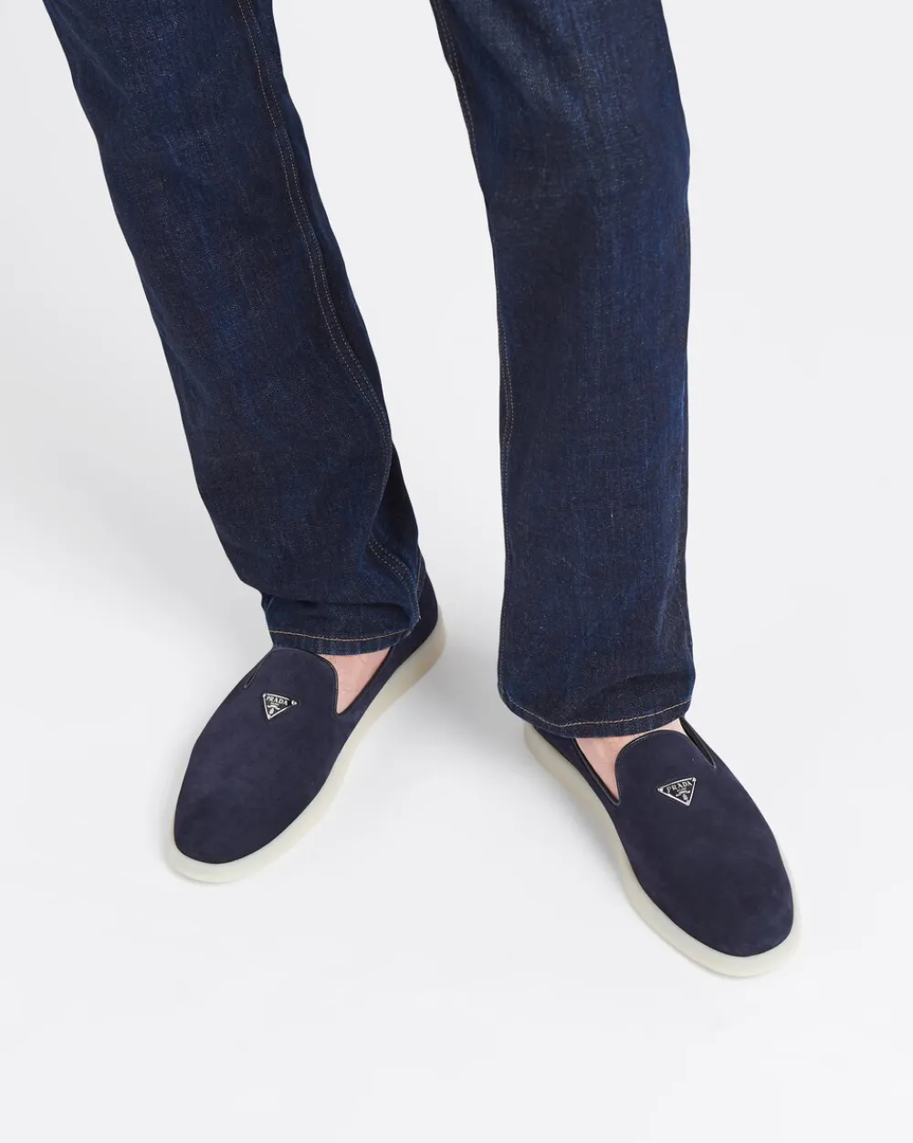 Hombre Prada MOCASINES^Zapatos Sin Cordón De Ante