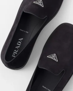 Hombre Prada MOCASINES^Zapatos Sin Cordón De Ante
