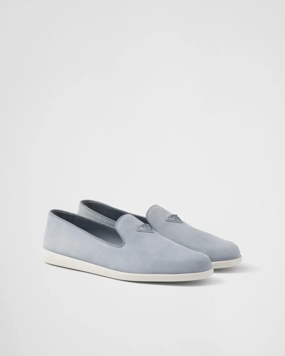 Hombre Prada MOCASINES^Zapatos Sin Cordones De Ante De Becerro