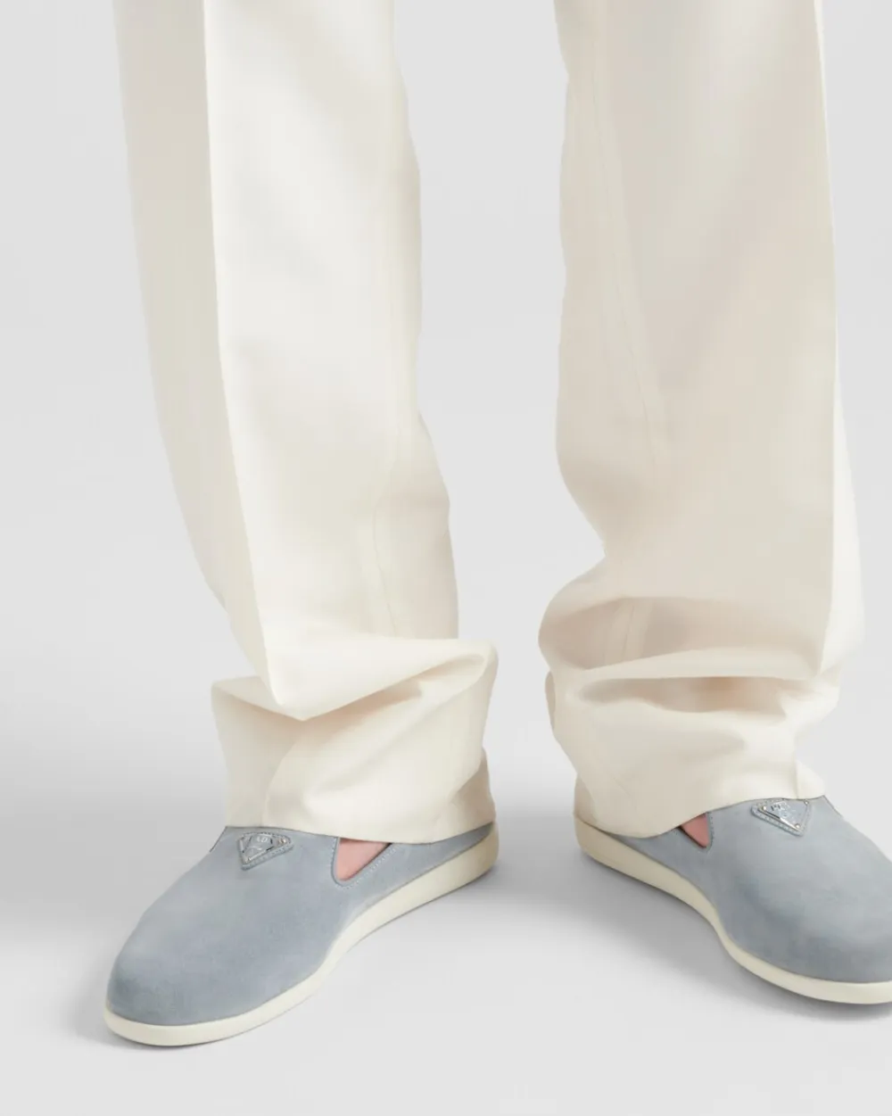 Hombre Prada MOCASINES^Zapatos Sin Cordones De Ante De Becerro