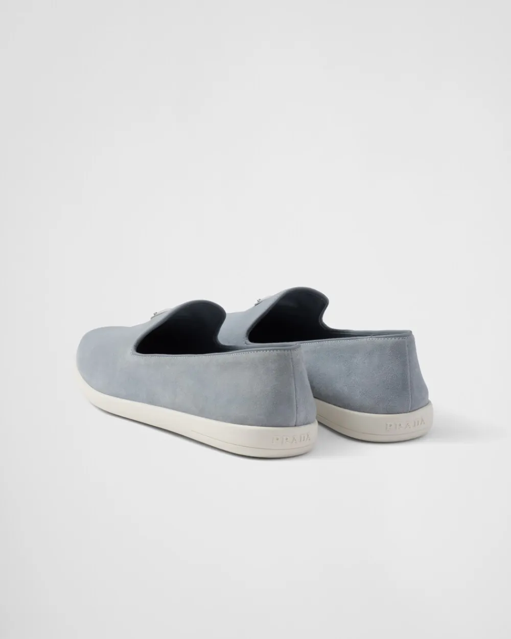 Hombre Prada MOCASINES^Zapatos Sin Cordones De Ante De Becerro