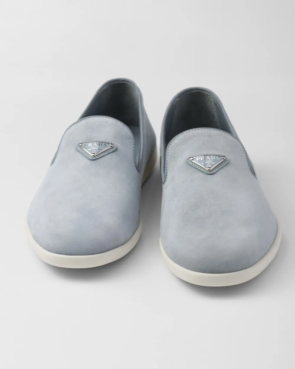Hombre Prada MOCASINES^Zapatos Sin Cordones De Ante De Becerro