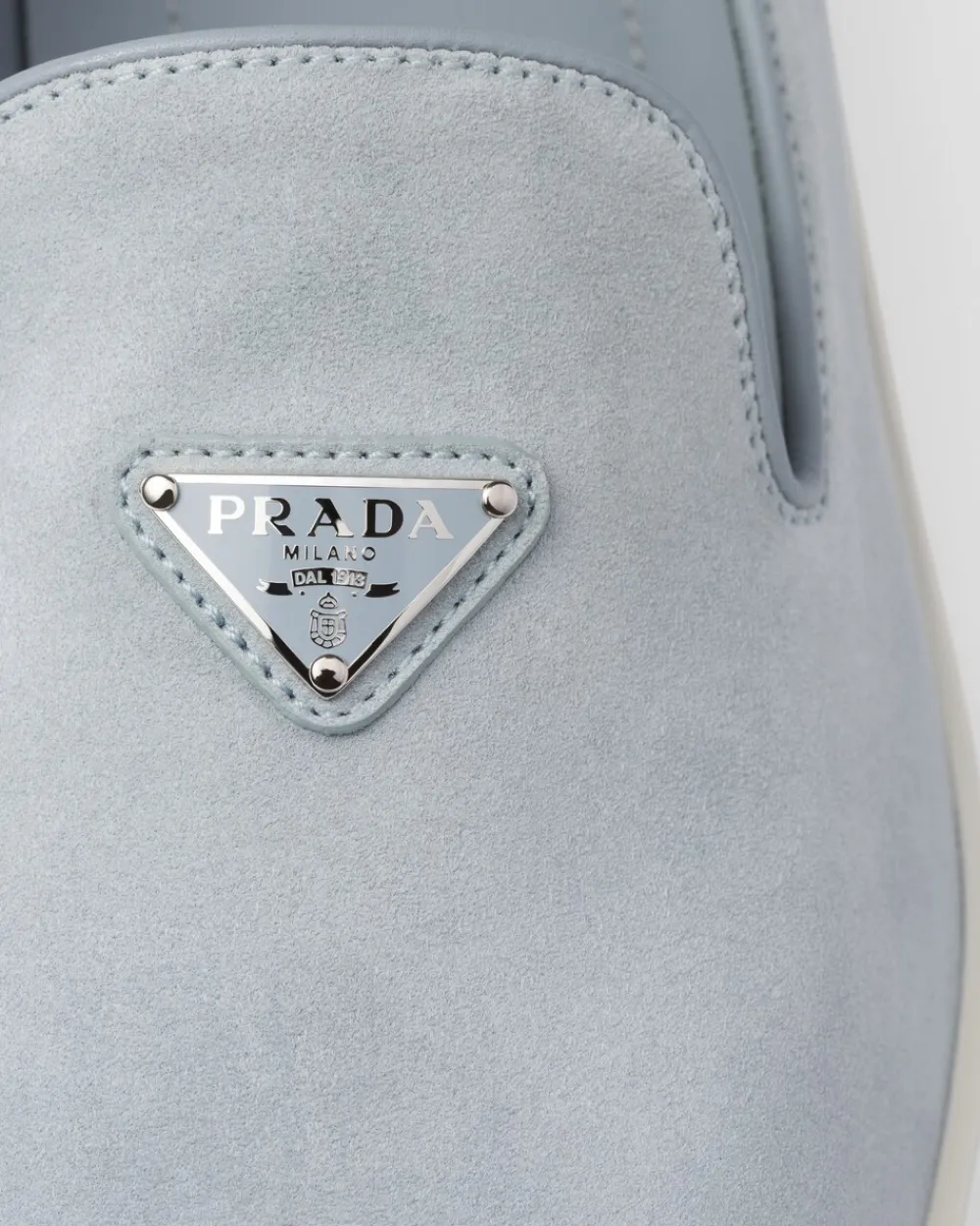 Hombre Prada MOCASINES^Zapatos Sin Cordones De Ante De Becerro