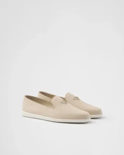 Hombre Prada MOCASINES^Zapatos Sin Cordones De Ante De Becerro