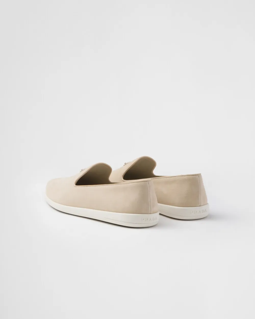 Hombre Prada MOCASINES^Zapatos Sin Cordones De Ante De Becerro