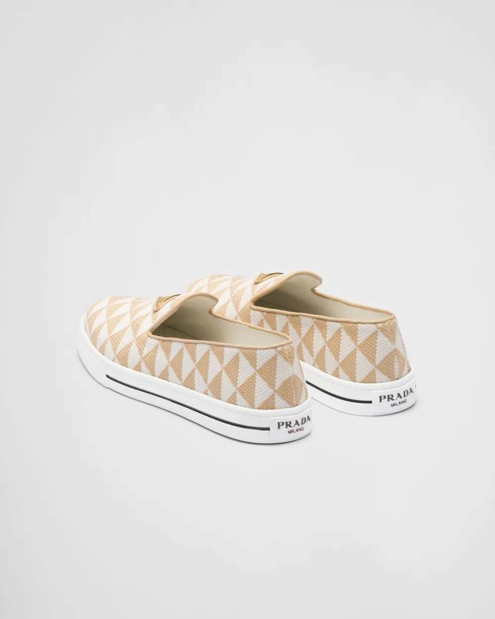 Mujer Prada ZAPATILLAS DEPORTIVAS^Zapatos Sin Cordones De Tejido Bordado