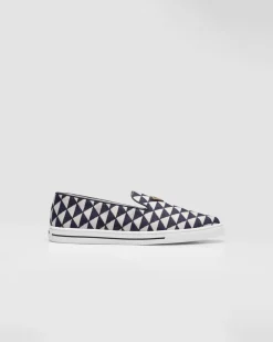 Hombre Prada MOCASINES^Zapatos Sin Cordones De Tejido Técnico
