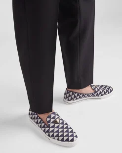 Hombre Prada MOCASINES^Zapatos Sin Cordones De Tejido Técnico