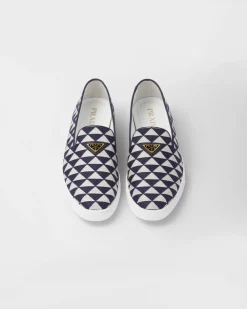 Hombre Prada MOCASINES^Zapatos Sin Cordones De Tejido Técnico